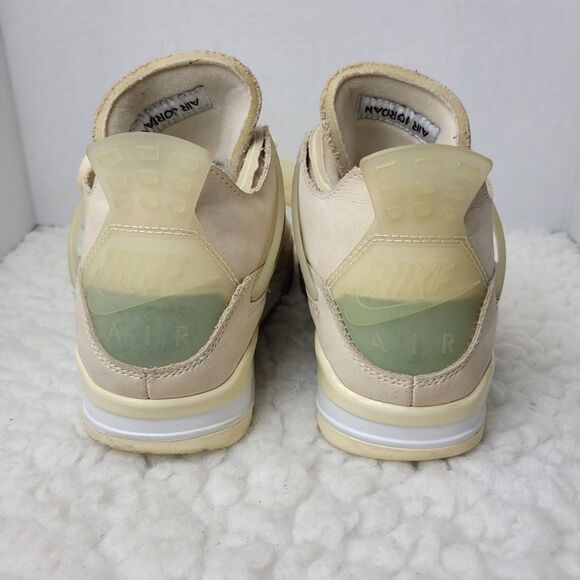 Nike Air Jordan 4 Retro SP x Off-White “Sail” Women' Size 8.5 US - CV9388-100. - Picture 4 of 12